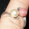 Rhodonite and Pearl Ring